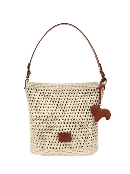 南风Chio2nd 假日游园水桶包包女春夏慵懒风沙滩编织包单肩斜挎包