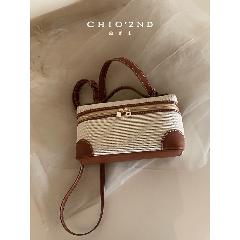 Nanfeng Chio2Nd Loro Style Vintage Canvas Box Bag Women's Handbag Crossbody Small Bag