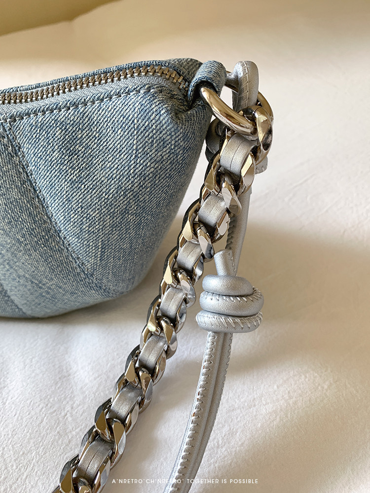 NANFENG CHIO2ND ZURICH CORND полумесяц пакет оригинал меньшинство джинсы синего плечо сумка женщина коровий рог пакет chio’2nd 