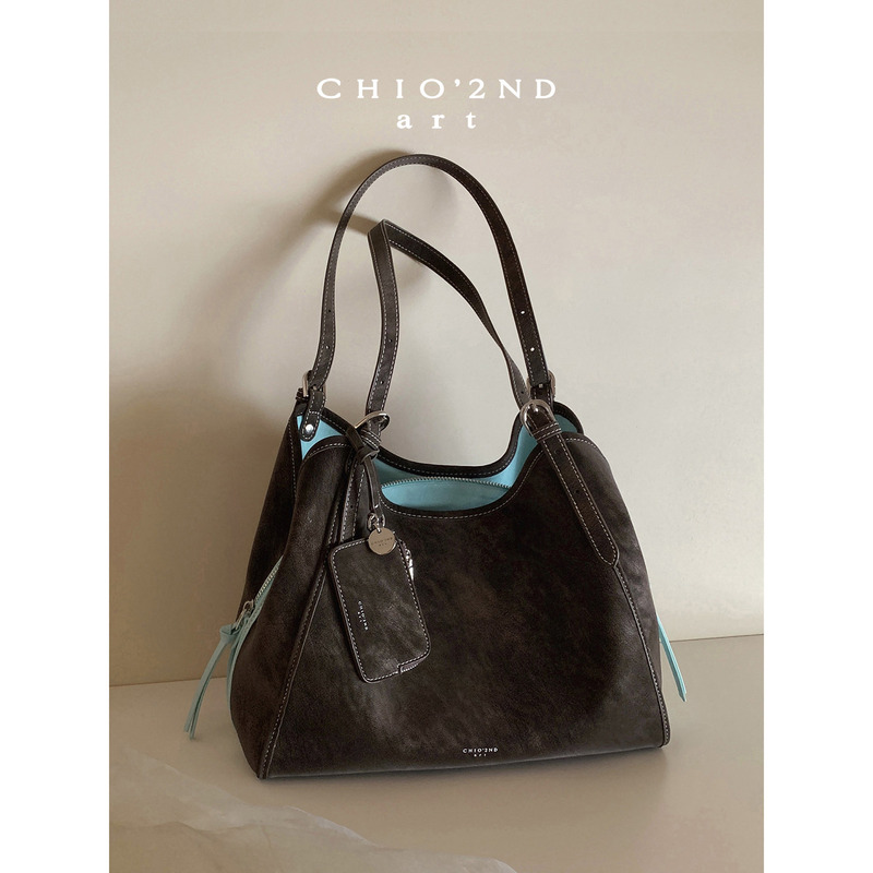 Nanfeng Chio2Nd Leisure Series Tote Bag Women's Autumn and Winter Vintage Shoulder Bag Relaxed Commuting Large Bag