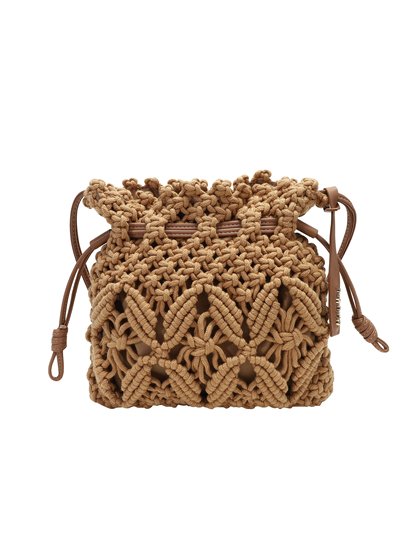 南风Chio2nd 麻屋小镇水桶包包女春夏休闲小众编织包单肩斜挎包