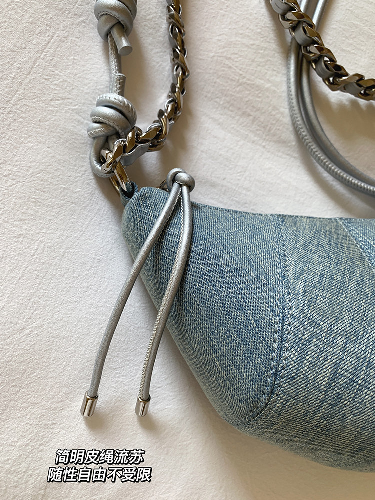 NANFENG CHIO2ND ZURICH CORND полумесяц пакет оригинал меньшинство джинсы синего плечо сумка женщина коровий рог пакет chio’2nd 