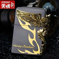 zippo Более легкая Zippo Hynuine Limited Harley Series Black Ice Mircor