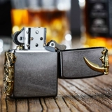 Оригинальная Zippo более легкая подлинная корейская версия древнего красивого цветочного песчаного черепа Серп