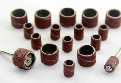 Sandpaper grinding head, wood root carving, olive kernel carving, ivory fruit, diamond Bodhi root tool, edge trimming, sandpaper ring
