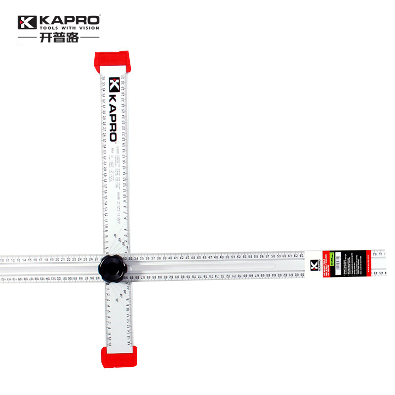 Israel Open Road Kapro Universal T Type Right Angle Ruler 45 Degrees Multi-Angle Scribe Woodworking Building Drawing Ruler