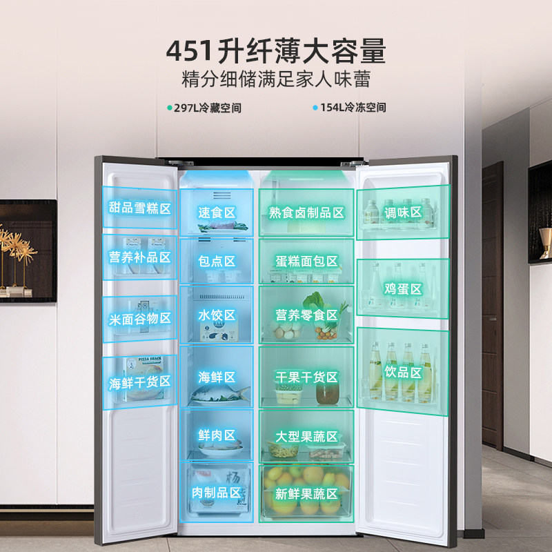 奥马BCD-452WKJ/B冰箱图片