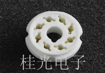 GZC8-Y-G gold-plated big eight-legged vacuum tube holder for PCB Suitable for 6P3P 6n8p 6n9p 5Z3P 5U4G