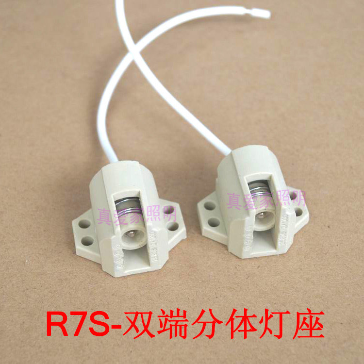R7S ceramic lamp holder double end gold halogen lamp 70W 70W 150W 250W 400W 500W 1000W 1000W lamp holder