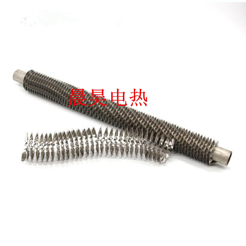304 stainless steel spiral empty fin galvanized iron heat sink warp steam heat dissipation pipe heat conduction pipe heating pipe