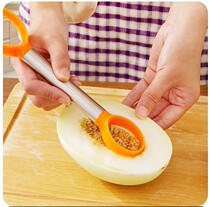 Cantaloupe pulp separator digging fruit seeding device creative size head peeling seed fruit splitter