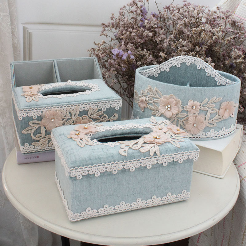 Living room tissue box fragrance removable toilet paper storage box Cornetto function remote control storage box Coffee table storage box K80