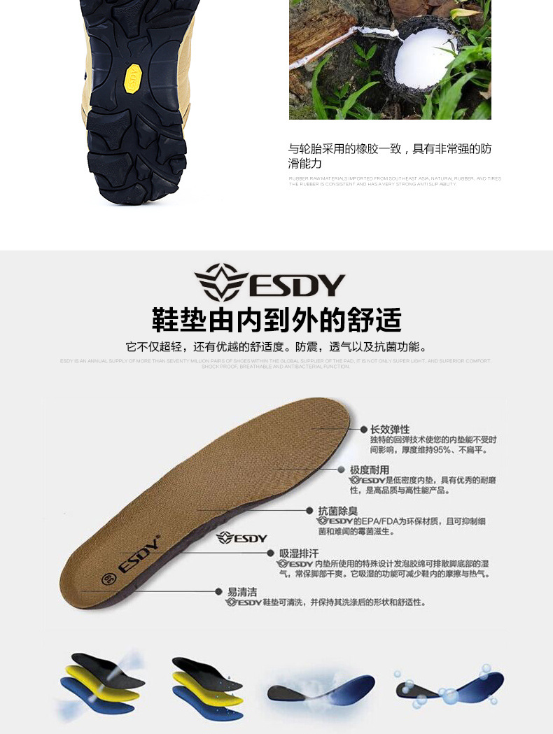 Bottes militaires pour homme ESDY - choc - Ref 1402152 Image 15