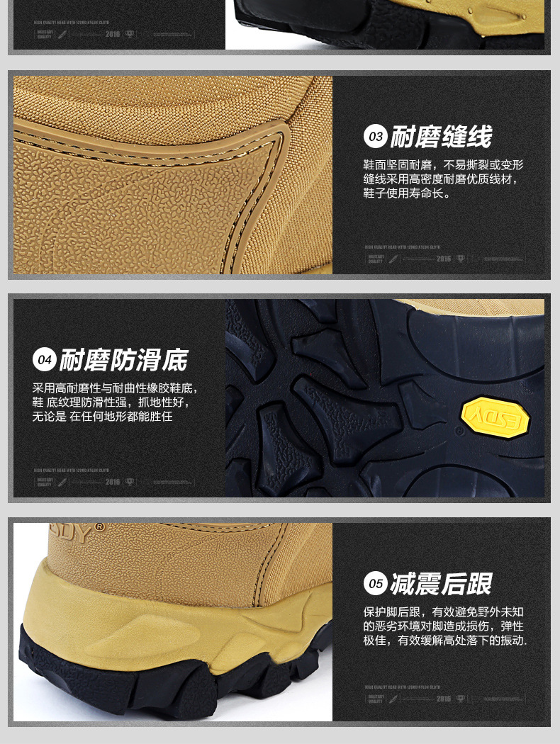 Bottes militaires pour homme ESDY - choc - Ref 1402152 Image 23