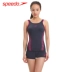 Đồ bơi nữ Speedo xẻ góc phẳng che bụng thon gọn dáng người bảo thủ Đồ bơi nữ có kích thước lớn - Bộ đồ bơi hai mảnh 	bikini 2 mảnh màu trắng	 Bộ đồ bơi hai mảnh