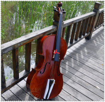 Professional learning 1 2 3 4 4 4 natural tiger pattern cello ebony accessories handmade cello