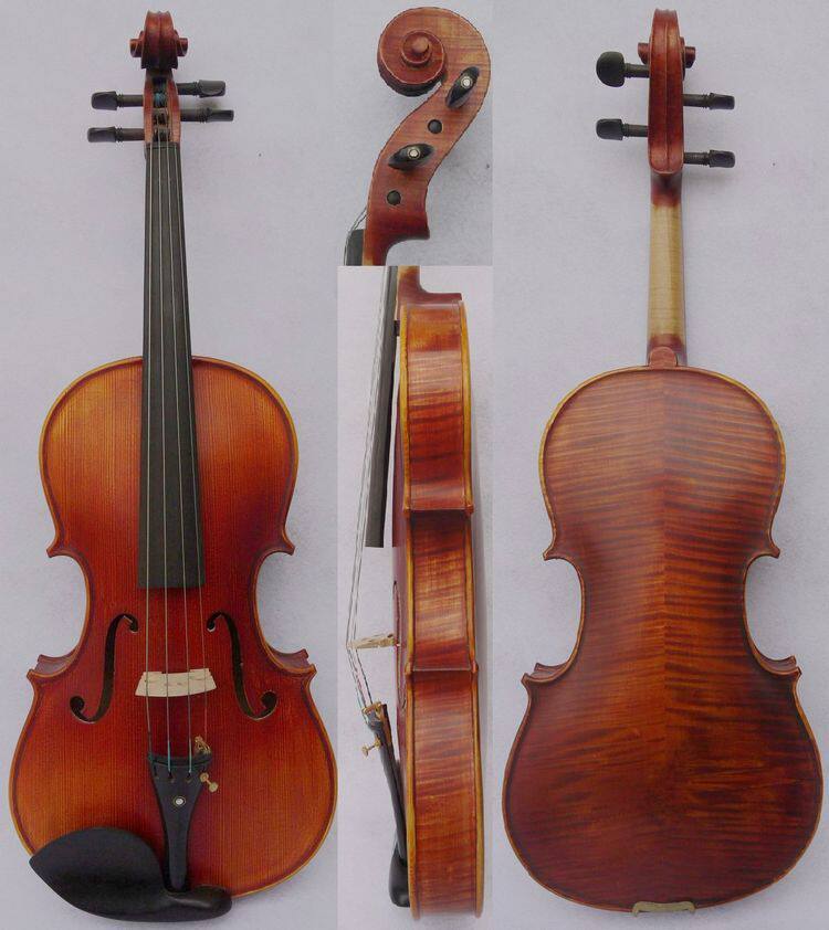 KNONUS matte handmade mid-range viola pattern tiger pattern viola with checkable security