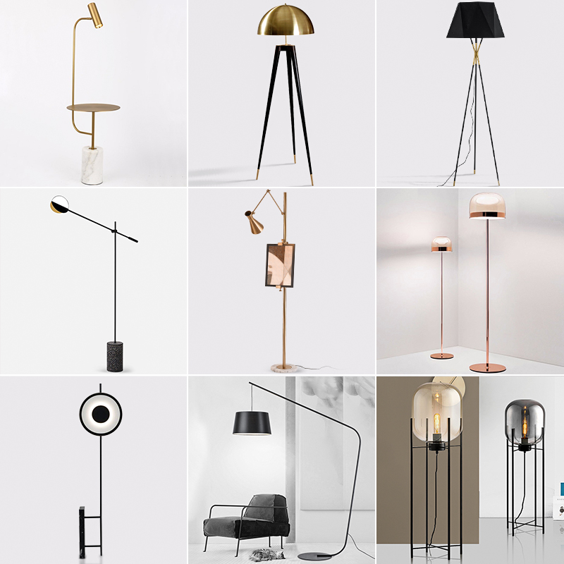Nordic prototype room floor lamp designer minimalist personality Water grinding stone Hotel office Living room Bedroom Floor Lamp 