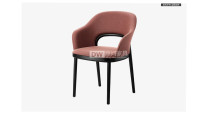 A complete set of catering furniture custom design hotel box soft bag dining chair coffee shop table chair Chinese restaurant armchair