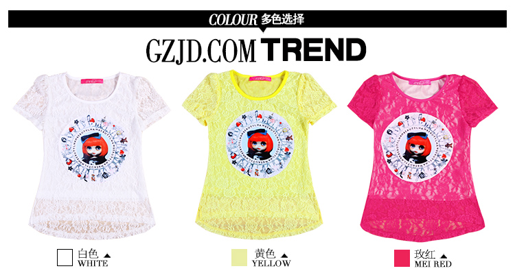 Chemise fille à manche courte - Ref 2086423 Image 9