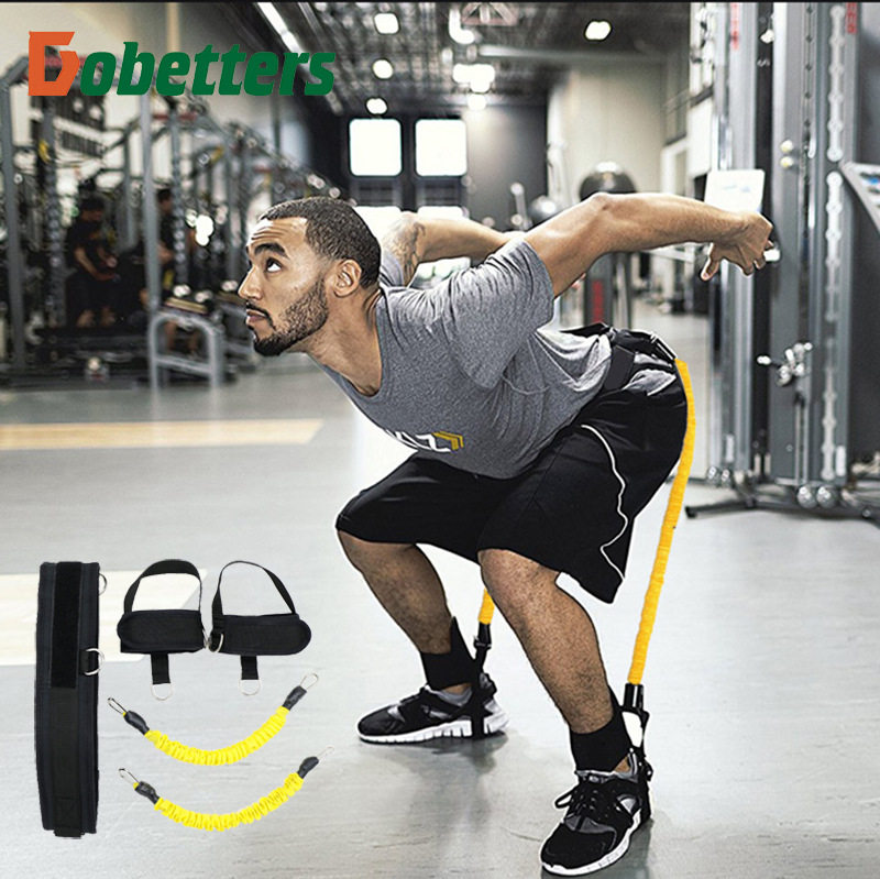 Latex leg squat puller bounce trainer pull rope basketball volleyball tennis elastic rope trainer