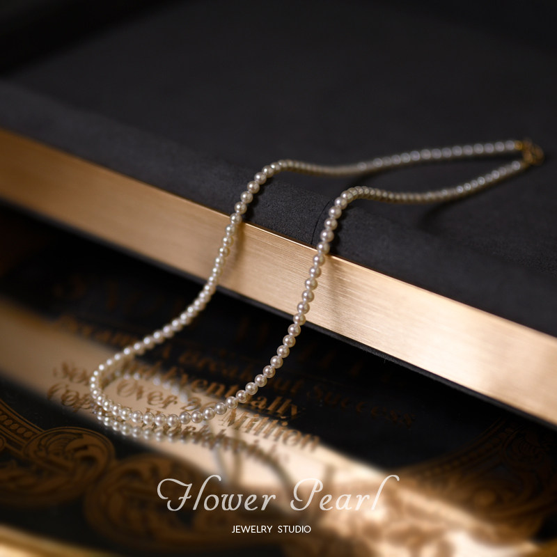 Flower Field Jewelry bull Swan Neck Aurora Round Nuclear Freshwater Pearl Necklace Beads String Collarbone Chain Beads