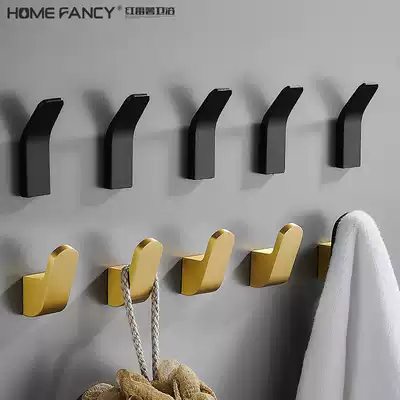 Nordic hook single hook Simple black wall hanging clothes hook single wall hanging entrance shoe cabinet wardrobe clothing clothes hook