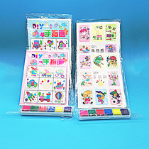 Childrens diy finger painting kindergarten art making fingerprint ink art creative handmade DIY educational toys