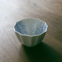 Glutinous rice porcelain) national blue dyed small dish special dish 12 side small dish small sauce bowl