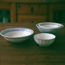 Glutinous rice porcelain) National Japanese ceramic bowl ceramic plate under glaze color Rice Bowl sauce dish