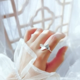 Брендовое кольцо, 2021 года, серебро 999 пробы, популярно в интернете, на указательный палец, простой и элегантный дизайн