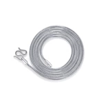 Цепочка из змеиной кости, серебро 999 пробы, женская простая тонкая цепочка на шею, темпераментная цепочка на ключицу, легкая роскошная ниша, простая цепочка без подвески