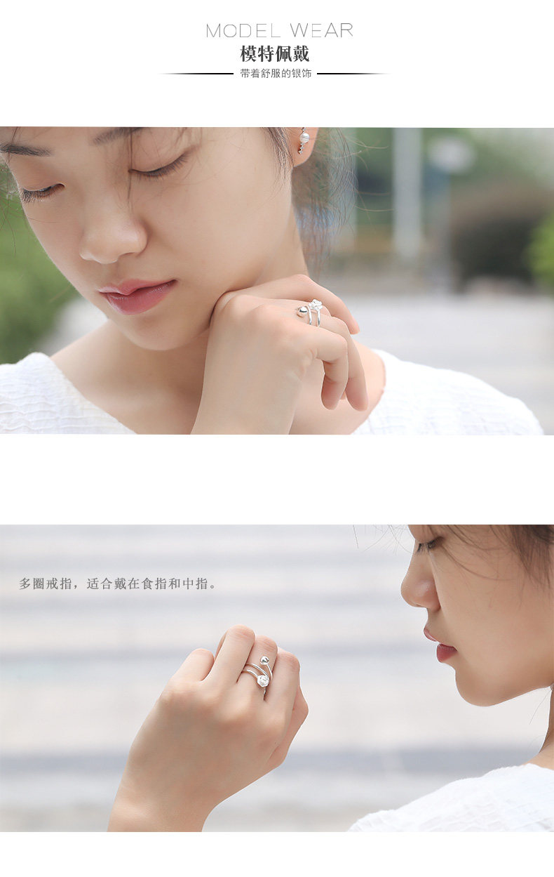 Bague Femme      en Argenterie - Ref 3086446 Image 9