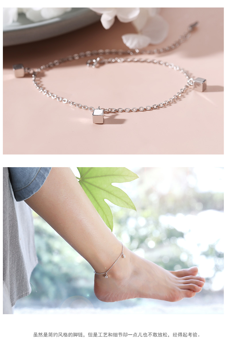 Bracelet de cheville Femme      en Argenterie - Ref 3104679 Image 9