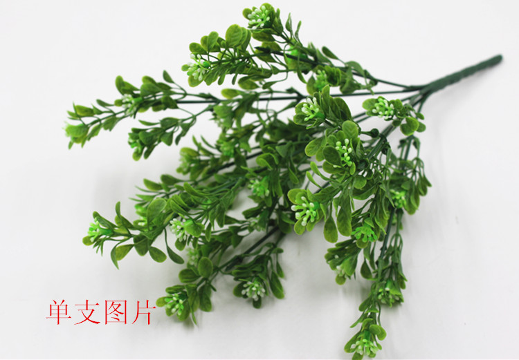 Cây mô phỏng hoa nhựa xanh hoa giả phòng khách hoa trang trí hoa nhỏ trong chậu cắm hoa với cỏ bạch đàn milan cỏ - Hoa nhân tạo / Cây / Trái cây bình hoa giả để phòng khách