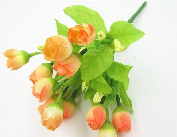 Hoa mô phỏng hoa giả hoa trang trí hoa đặt hoa phụ kiện nhà hoa hồng đã hoàn thành - Hoa nhân tạo / Cây / Trái cây lá giả trang trí