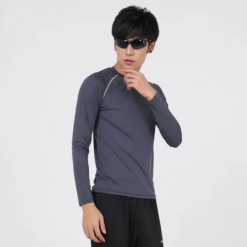 埃森图 Модный комфортный спортивный футбольный лонгслив для отдыха для тренировок, быстрое высыхание, в обтяжку