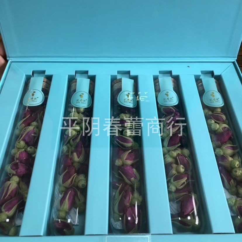 Shandong Jinan Specialty Pingyin Flower Cultivation Flower Freeze Drying Process Rose Flower Ray Hua Rose Tea Gift Box 50g