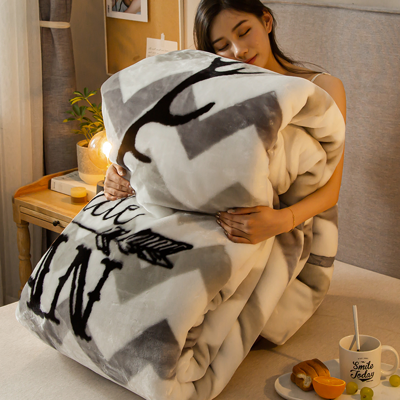 Winter is thickened warm blanket quilt by core autumn single student dorm double season general air conditioning by spring and autumn