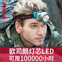 Outdoor headlight mini small strong light waterproof overhead light charging mountaineering hiking super bright head-mounted miners light
