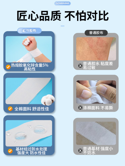 白贴布运动胶布篮球足球打脚胶带套装手指加压绷带脚踝绑带皮肤膜