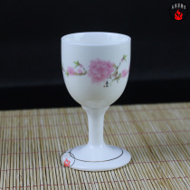 More capacity optional blue-and-white porcelain goblet shot glass wine set 30ml 20 ml shot glass liquor