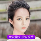 Невидимый шиньон-макушка изготовленный из настоящих волос, парик, придает объем