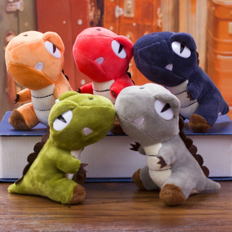 New Small Dinosaur Plush Keychain for Men, Cute Tyrannosaurus Rex Doll, Backpack Pendant, Accessories for Women