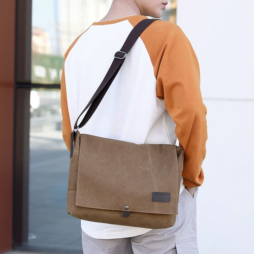 Мужской универсальный рабочий шоппер, японская вместительная и большая сумка через плечо для отдыха