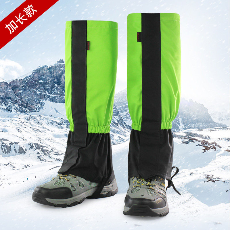 Snow cover outdoor mountaineering desert sand-proof shoe cover men and women snow snow country hiking equipment children's ski waterproof leg cover