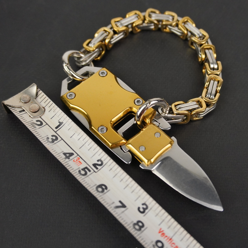 Multi-functional self-defense bracelet knife wolf parachute rope outdoor hand rope wilderness survival special forces tactical knife bracelet
