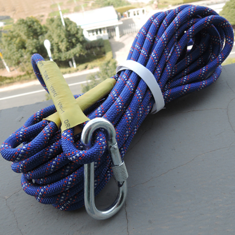 Wear-resistant climbing rope outdoor rescue life-saving high altitude safety rope static rope rope equipped with climbing climbing rope