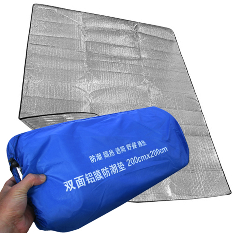 Waterproof aluminum film anti-damp cushion Outdoor picnic field cushions portable camping Thickened Ground Mat for home spanking sleeping mat