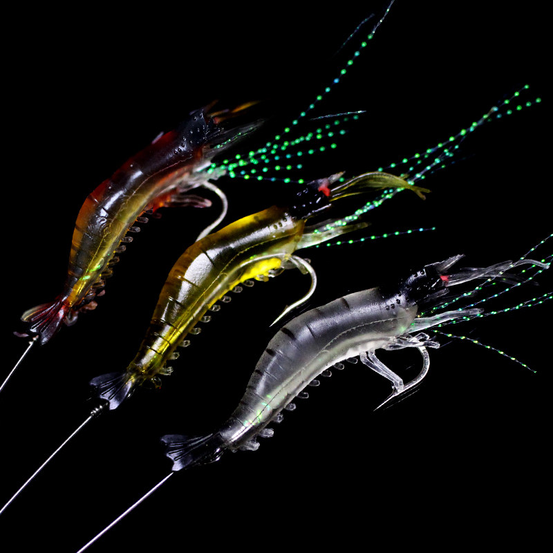 Lua bait suit soft bait bionic bait bass black fish warp bait fishing fake shrimp bait freshwater bait soft worm